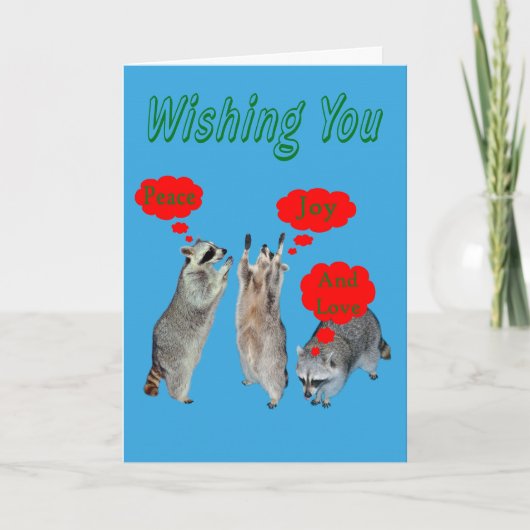 liefdeskerstmis feestdagen kaart (Voorkant)