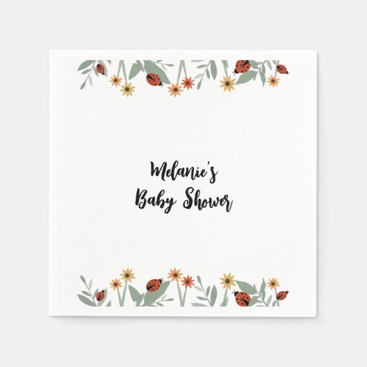 Liefdeskever Baby Shower Servetten (Voorkant)
