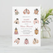Liefdeskever Baby Shower Uitnodiging (Staand voorkant)