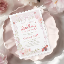 Liefdeskever Bloemenslinger Meisje Baby Shower Uit