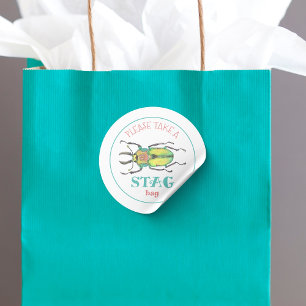 Liefdeskever Herten Zwaai Zak Feest Favoriet Ronde Sticker