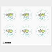 Liefdeskever Herten Zwag Tas Feest Favor Ronde Sticker (Vel)