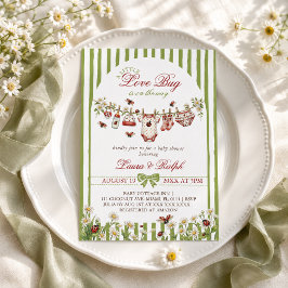 Liefdeskever Meisje Baby Shower Kaart