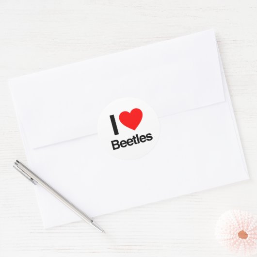 liefdeskevers ronde sticker (Envelop)