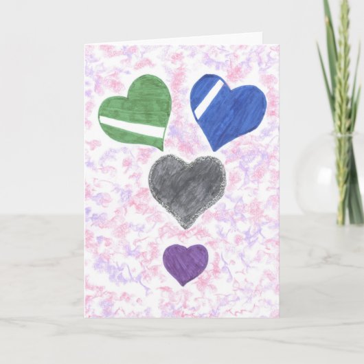 Liefdeskleur Wenskaart Kaart (Voorkant)