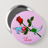 Liefdesknop Ronde Button 4,0 Cm (Voorkant /achterkant)