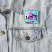 Liefdesknop Vierkante Button 5,1 Cm (In situ)