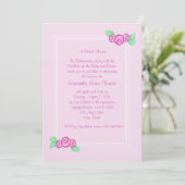 Liefdesknoppen/ Roze Kaart (Staand voorkant)