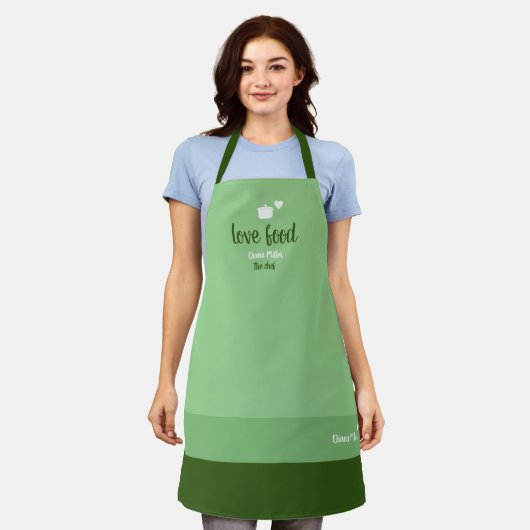 liefdeskok-sage-apron schort (Gedragen)