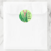 Liefdeskonijn Ronde Sticker (Tas)