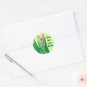 Liefdeskonijn Ronde Sticker (Envelop)