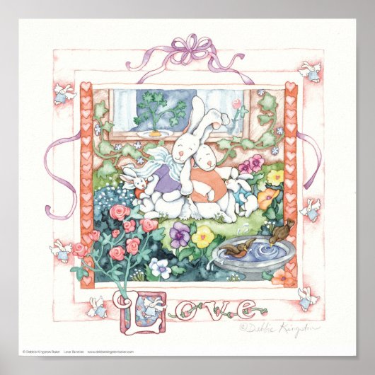 Liefdeskonijntjes Poster (Voorkant)