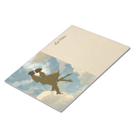 Liefdeskoppel in de Blauwe Lucht Collage Notitieblok