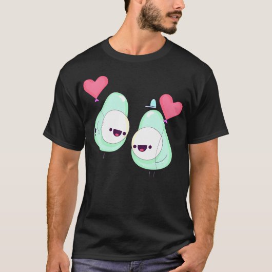 liefdeskoppel retro t-shirt (Voorkant)