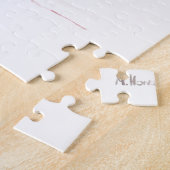 Liefdeskoppel rode paraplu romantisch koppel kus legpuzzel (Zijkant)