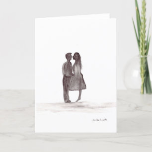 Liefdeskoppel verliefd jubileum kaart