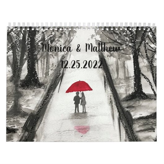 Liefdeskoppel Weddenschap Jubileum Stomme datum na Kalender (Hoes)