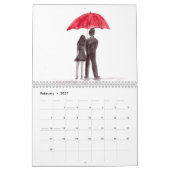 Liefdeskoppel Weddenschap Jubileum Stomme datum na Kalender (Feb 2027)