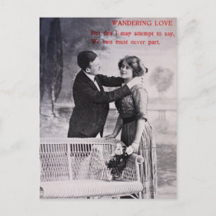 liefdeskoppel zwart-wit briefkaart