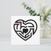 liefdeslabyrint kaart (Staand voorkant)