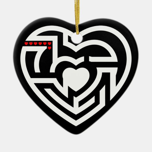 liefdeslabyrint keramisch ornament (Voorkant)