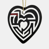 liefdeslabyrint keramisch ornament (Links)