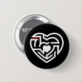 liefdeslabyrint ronde button 5,7 cm (Voorkant /achterkant)