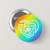 liefdeslabyrint ronde button 5,7 cm (Voorkant /achterkant)