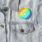 liefdeslabyrint ronde button 5,7 cm (In situ)