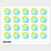 liefdeslabyrint ronde sticker (Vel)
