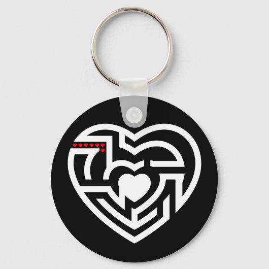 liefdeslabyrint sleutelhanger (Voorkant)