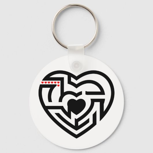 liefdeslabyrint sleutelhanger (Voorkant)