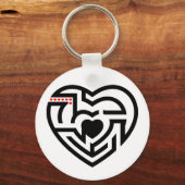 liefdeslabyrint sleutelhanger (Voorkant)