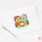 Liefdeslantaarn Ronde Sticker (Envelop)