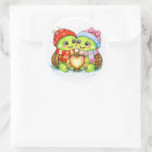 Liefdeslantaarn Ronde Sticker (Tas)