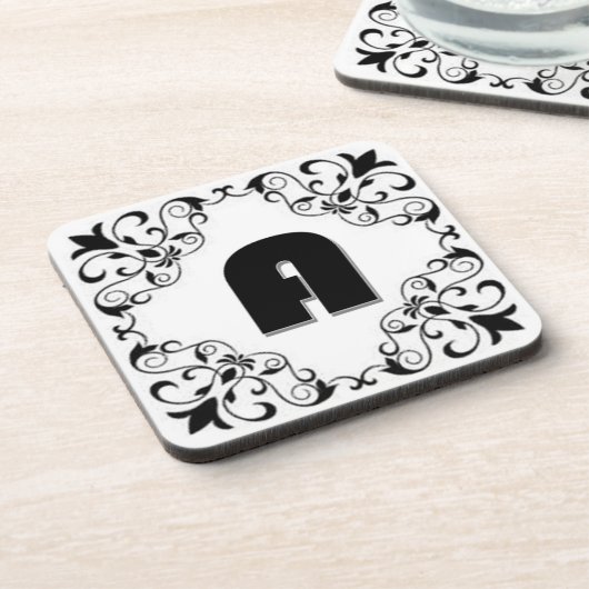 Liefdesletters "A" Bier Onderzetter (Linkerzijde)