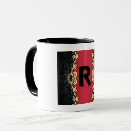 Liefdesletters "R" Mok (Voorkant links)