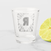 Liefdesletters "R" Shot Glas (Achterkant)