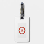 Liefdesletters "S" Bagagelabel (Achterkant verticaal)