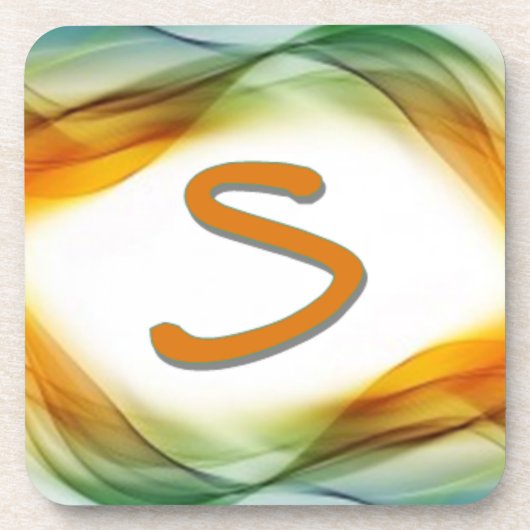 Liefdesletters "S" Bier Onderzetter (Voorkant)