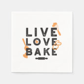 Liefdesleven, Bake Bliss: Inspirerend bakcitaten Servet (Voorkant)