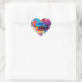 Liefdesleven Hart Sticker (Tas)