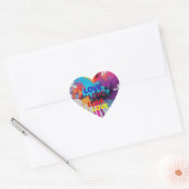 Liefdesleven Hart Sticker (Envelop)