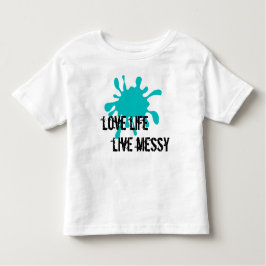 Liefdesleven, Leef rommelige Aqua Kinder Shirts