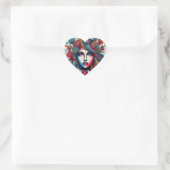 Liefdeslevendigheid Hart Sticker (Tas)
