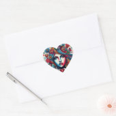 Liefdeslevendigheid Hart Sticker (Envelop)