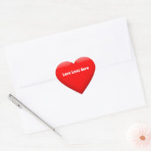 Liefdeslevens hier hart sticker (Envelop)