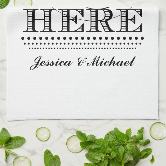 Liefdeslevens hier theedoek (Gevouwen)