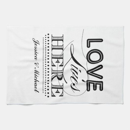 Liefdeslevens hier theedoek (Horizontaal)