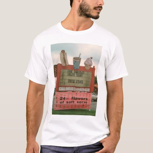 Liefdesliedjes Ice Cream Stand T-shirt (Voorkant)